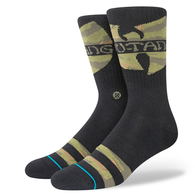 surf suits for year-round use-Stance Clan In Da Front Socks - Black