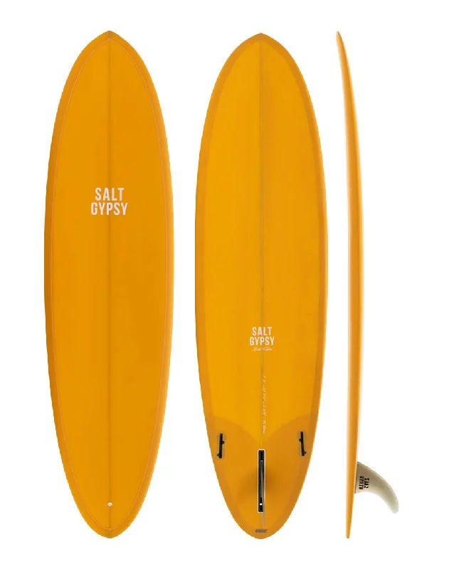 short surfboards for advanced surfers-7'0 Mid Tide - Mustard