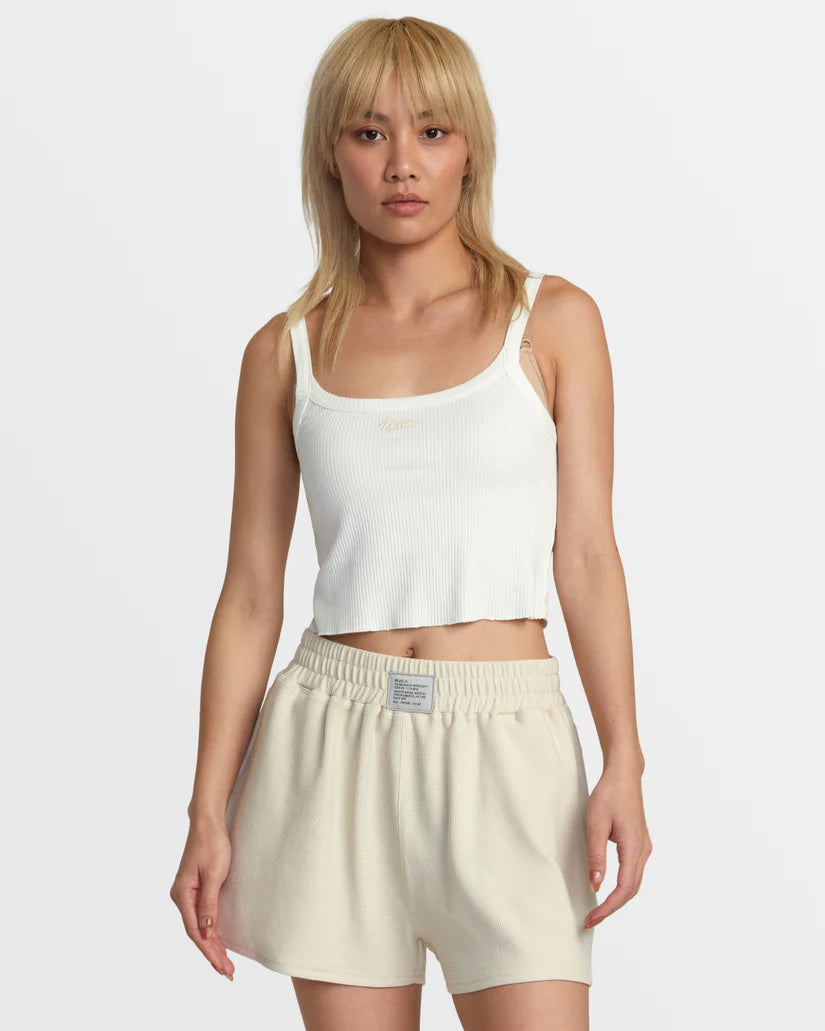 surf apparel for men-RVCA Womens Sofie Waffle Short