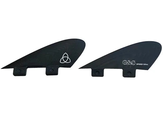 surfboard fins for smooth transitions-NVS Apex Series FCS G&S Speed Bite Fin Set