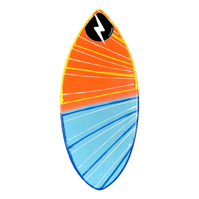 carbon fiber surfboards-Zap Medium Wedge 45" Skimboard Orange Blue