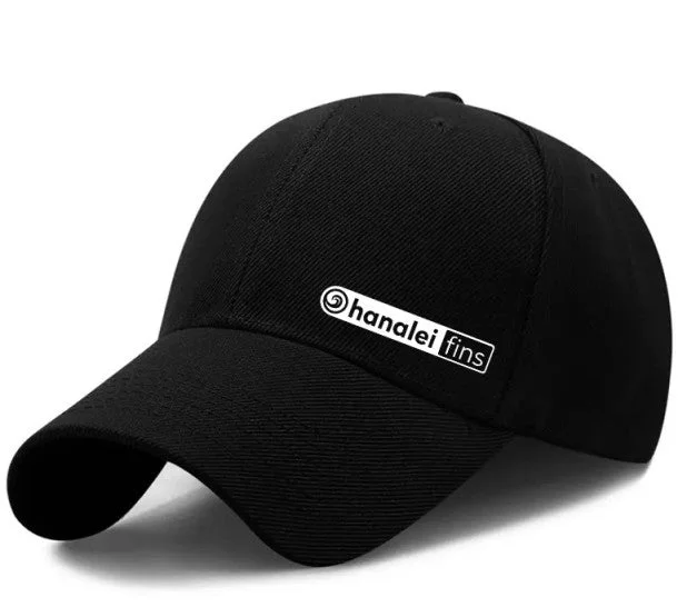 Hanalei Rectangle Logo 6 panel Cap Black