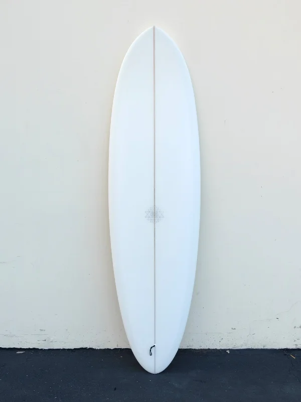 surfboards for big waves-Mandala | 6'3" Stubbie Hybrid Hull 2+1 Clear Surfboard