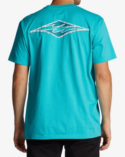 affordable surf clothes for beginners-Billabong Mens Native Rotor USA Short Sleeve T-Shirt