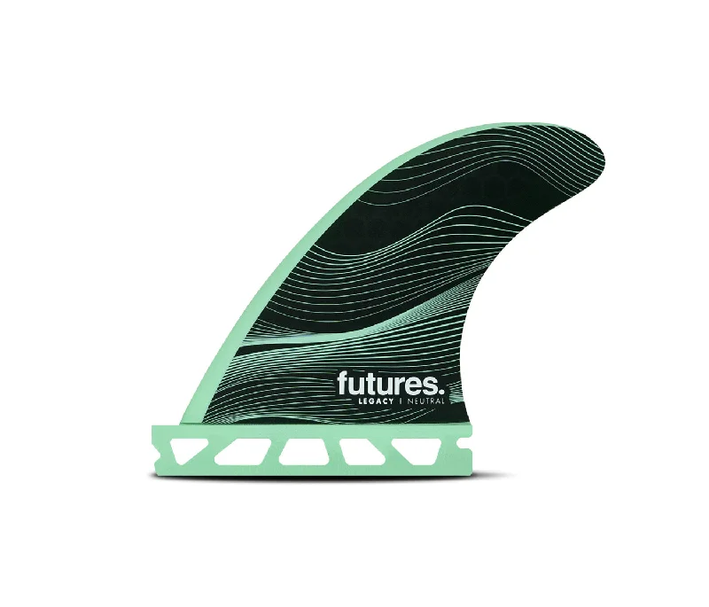 beginner soft-top surfboards-FUTURES F3 HC GROM THRUSTER PALE GREEN