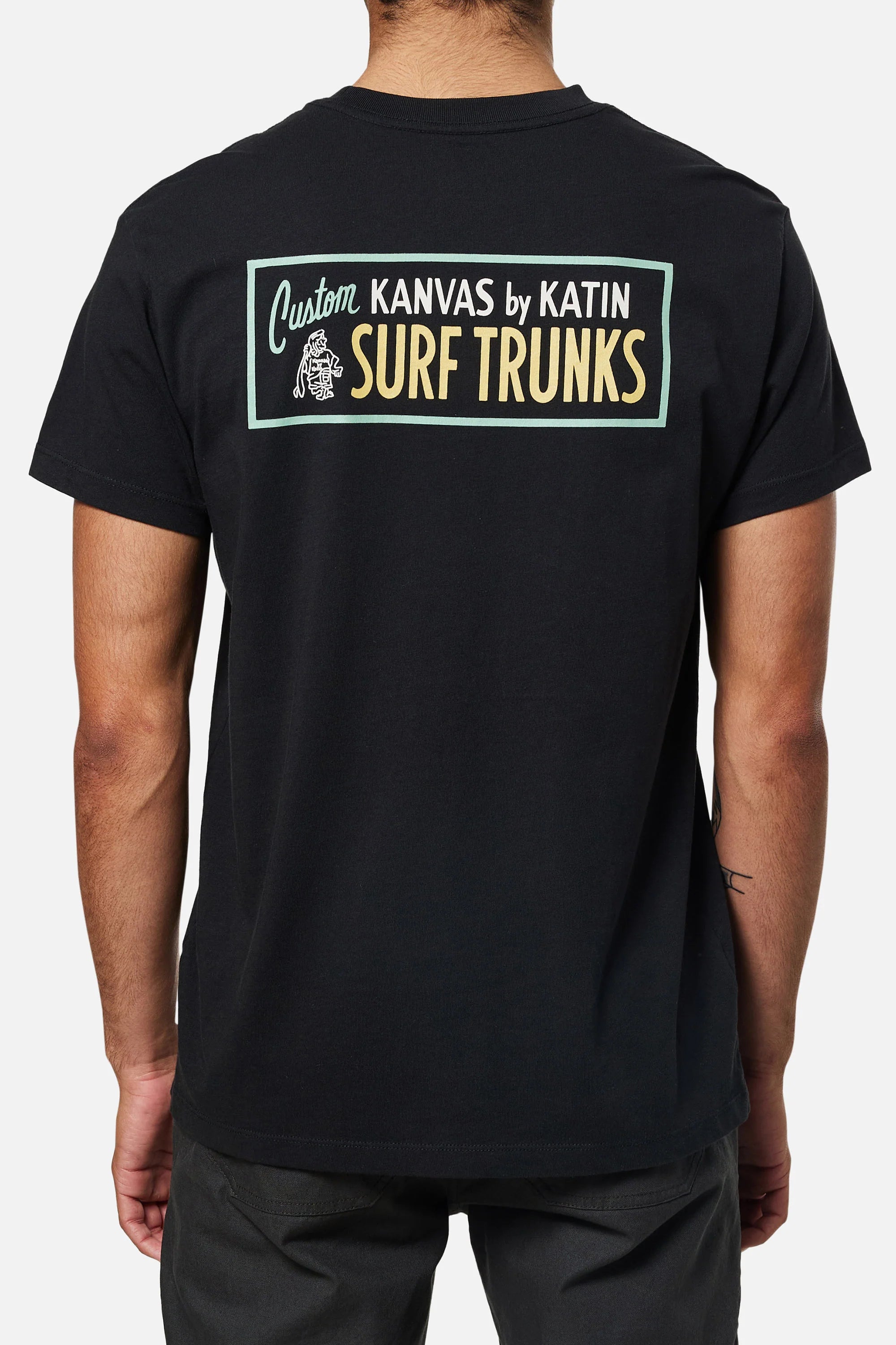 wetsuits for winter surf-Katin Mens Signage Short Sleeve Pocket T-Shirt