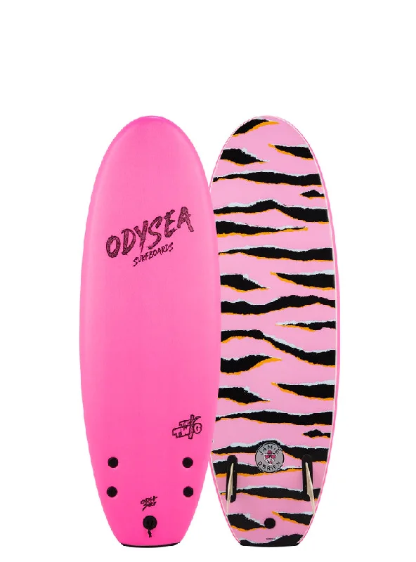 surfboards with extra grip for control-Odysea Twig 4'10 Twin Jamie O'Brien Hot Pink