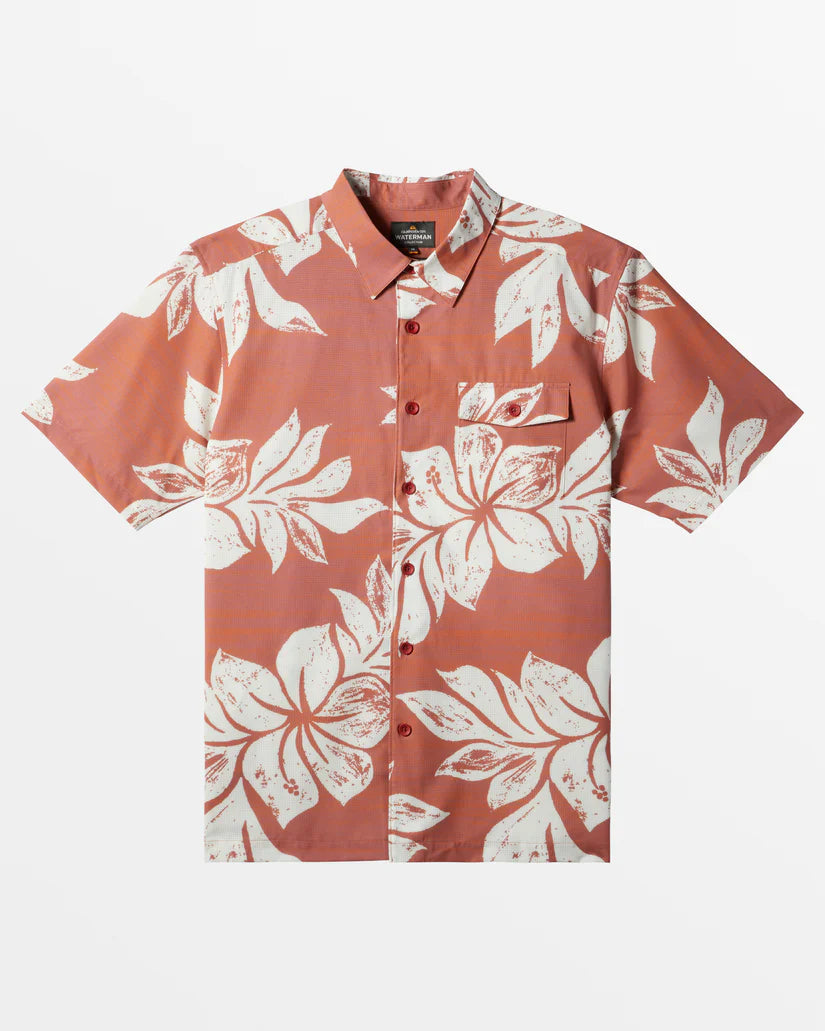 surf clothing for active surfers-Quiksilver Mens Pelican Point Short Sleeve Shirt