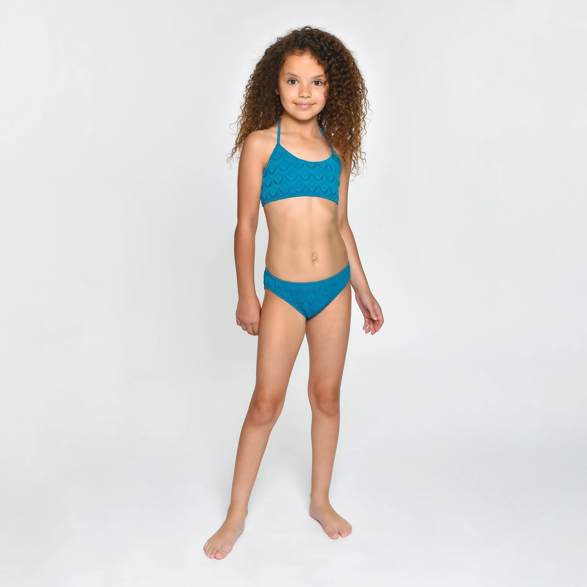 comfortable surf t-shirts-Peixoto Girls Molly 2 Piece Bikini Set