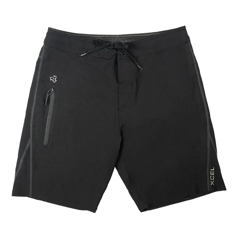 surfboards for light wave conditions-Xcel Drylock 18.5" Boardshorts Black