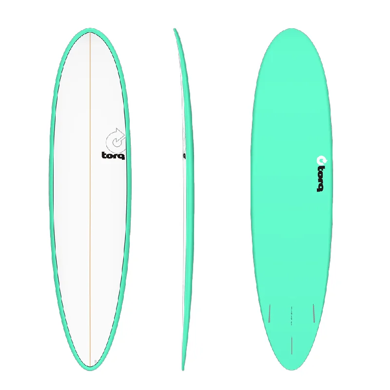 best surfboards for day-long adventures-TORQ TET MOD FUN SEA GREEN/PINLINE 7'6 2022