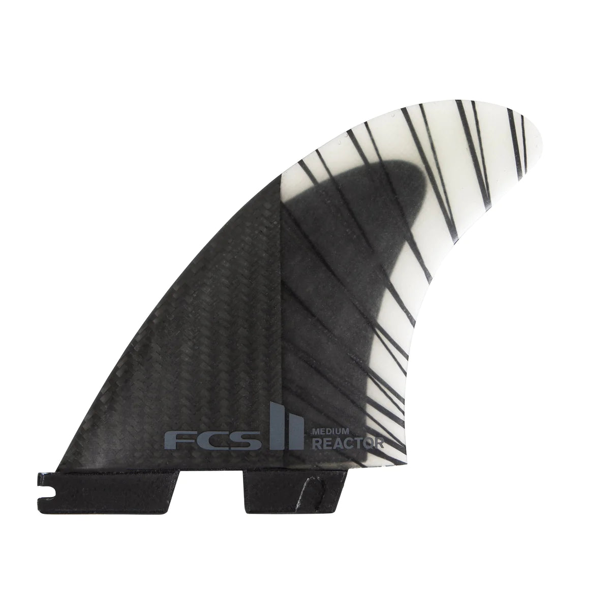 surfboards for larger riders-FCS II Reactor PC Carbon Tri Black/Charcoal