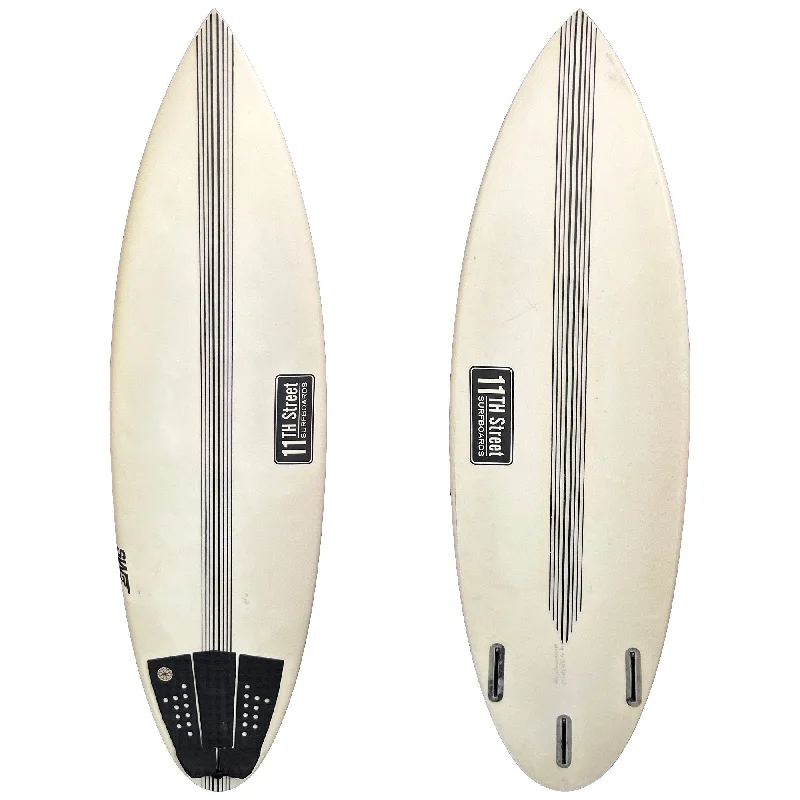 durable longboards for steady rides-11th Street Surfboards Secret Weapon 5'7 Consignment Surfboard - Futures