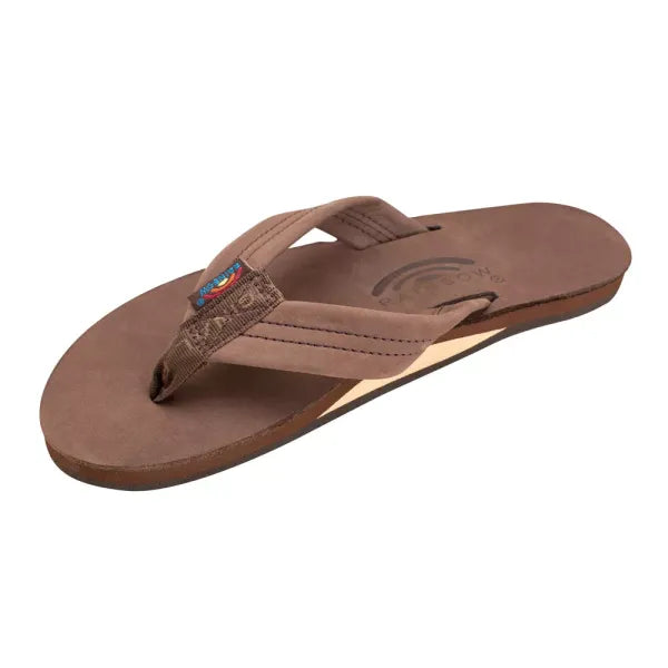 stylish surf gear for women-Rainbow Sandals Womens Single Layer Premier Leather 1" Wide Strap Sandals