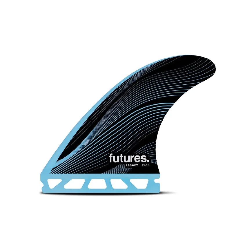 surfboard fins for maximum speed-Futures Fins R4 Honeycomb Thruster Fin Set Blue S