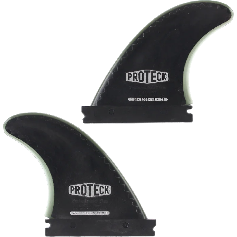 best surfboard fins for quick response-Proteck Perform Ffs Side 4.25 Black Surfboard FIN  -  SET OF 2PCS