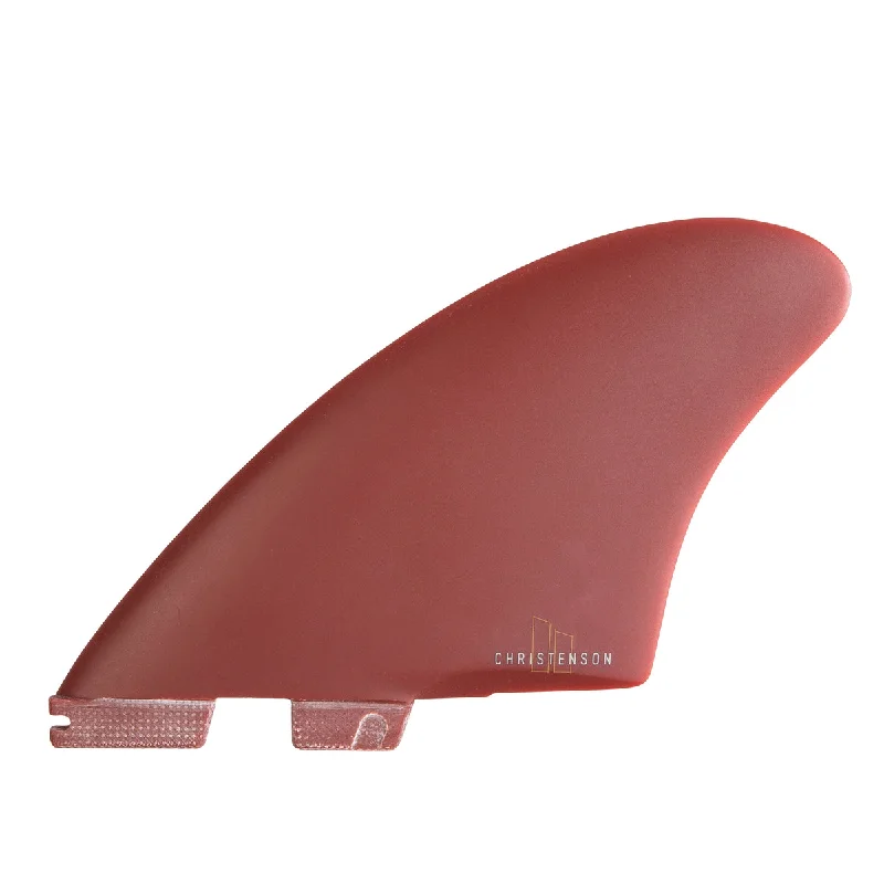 surfboard fins for easy switching-FCS II Christenson Keel PG Twin Fin Set-Blood Red-M-L