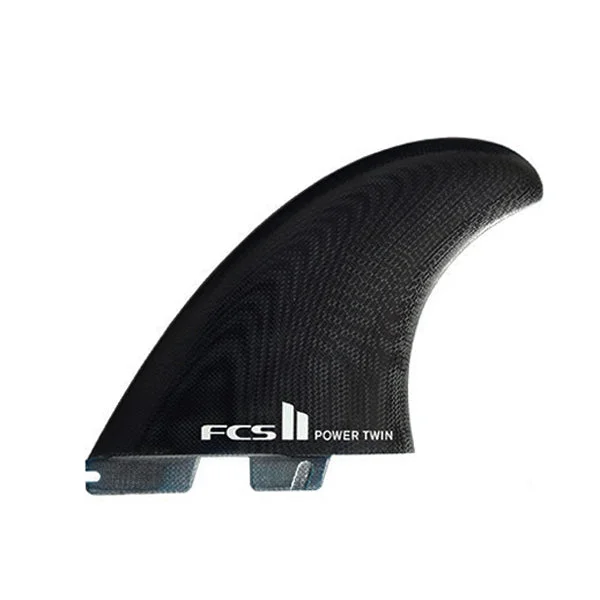 strong surfboard fins for rocky conditions-FCS II Power Twin PG Twin Fin Set