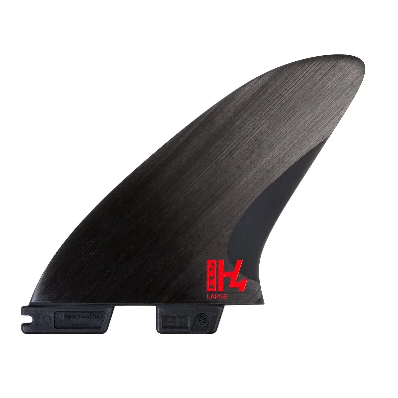 quad fins for surfboards-FCS II H4 Tri Fin Set-Smoke-Medium