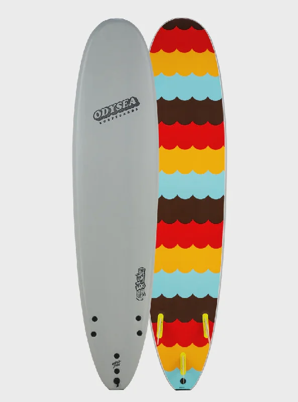 surfboards for catching waves-Odysea Log Cool Grey-8'