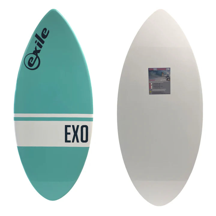 surfboards for aggressive wave carving-Exile 48" Medium Ex0 E-glass (Teal)