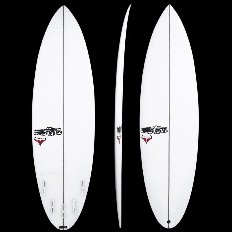 surfboards for wave catching-JS RAGING BULL PE ROUND TAIL 6'2" FCS II