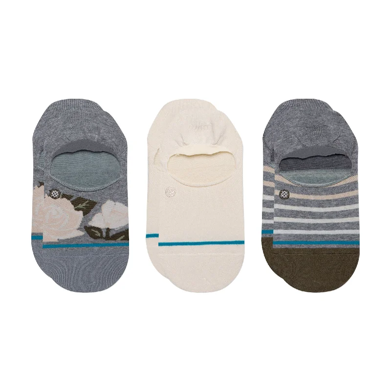 surf hats for sun protection-Stance Fleur 3-Pack Women's Socks - Multi