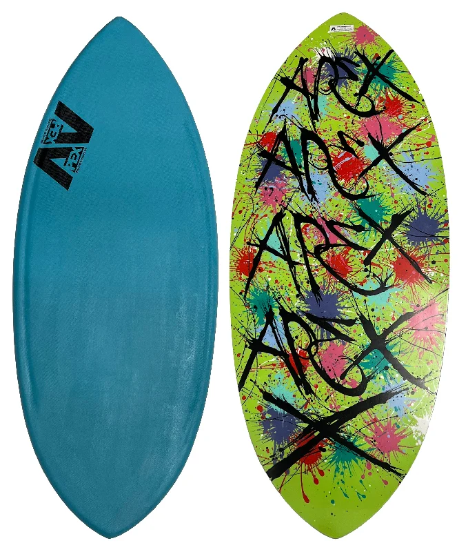 surfboards with cutting-edge materials-Apex 54" Jack 10-E Eglass Teal Skimboard