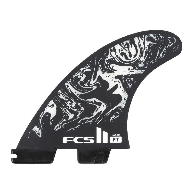 high-quality surfboards for durability-FCS II FT PC Tri Set Black/White