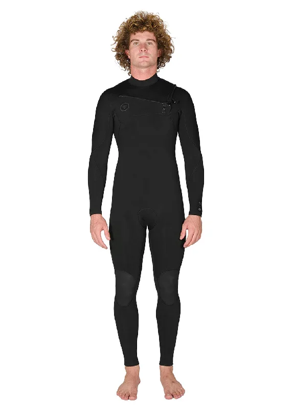 7 Seas 4-3 Full Chest Zip Wetsuit- Tonal Logos