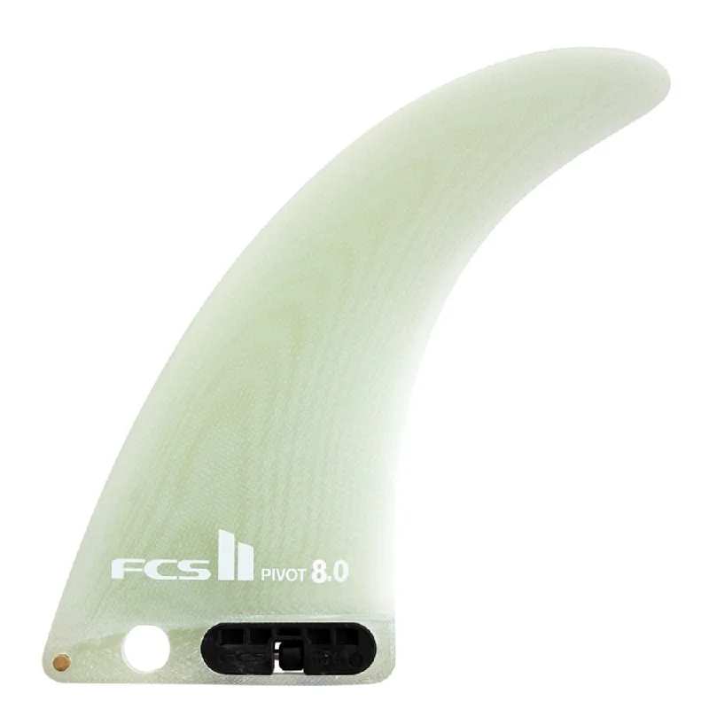 high-performance surf fins-FCS II Pivot PG 8" Longboard Fin - Clear