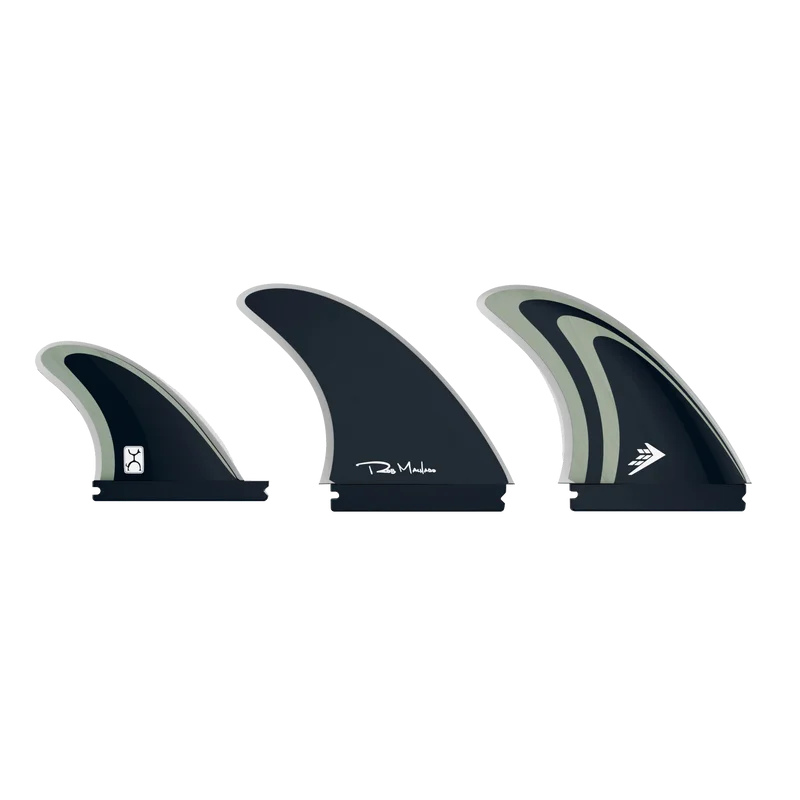 surfboard fins with easy installation-Firewire Machado 2+1 Fin Set-Grey