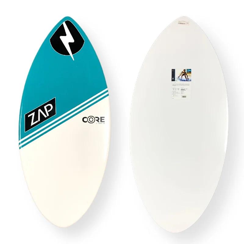 wide surfboards for stability-Zap Core 44" Skimboard Teal White