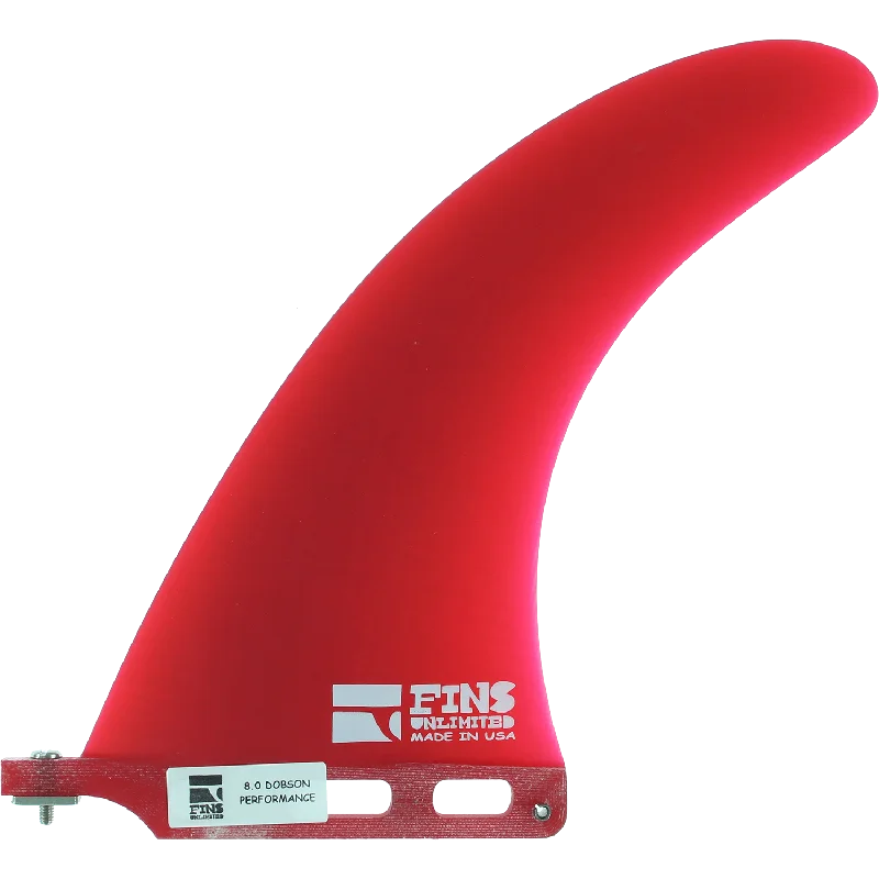 surfboard fins with advanced designs-Fins Unlimited D Performance 8" Red Surfboard FIN