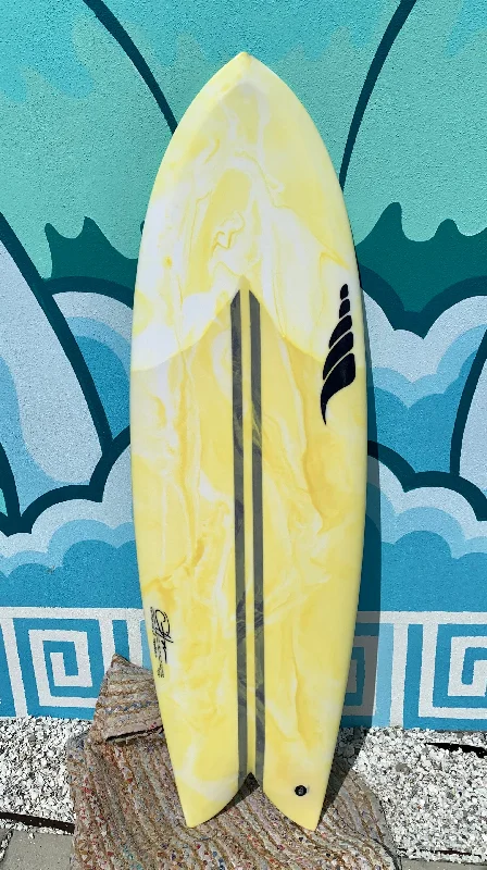 high-quality carbon fiber surfboards-5'6 Throwback - Golden Yellow