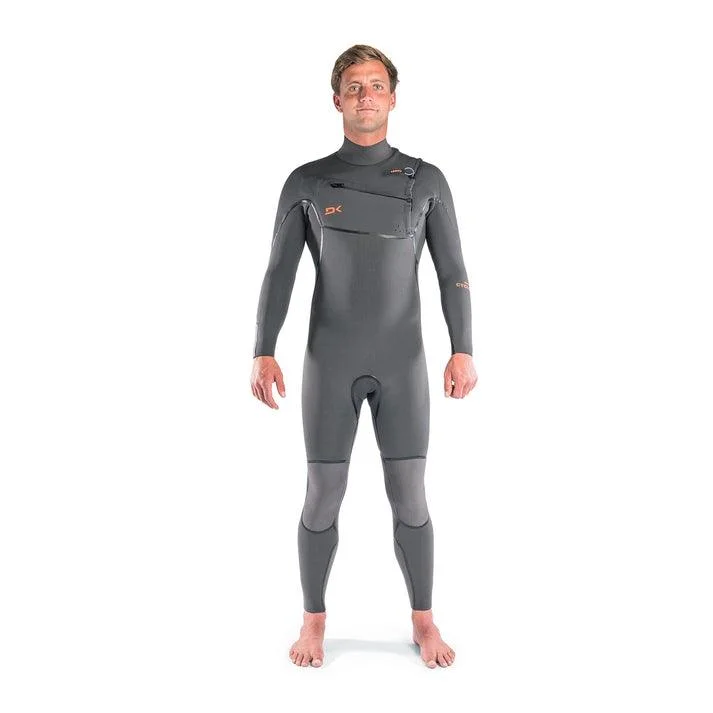 Dakine Mens Cyclone Chest Zip Full Suit 4/3mm (Graphite/Orange)