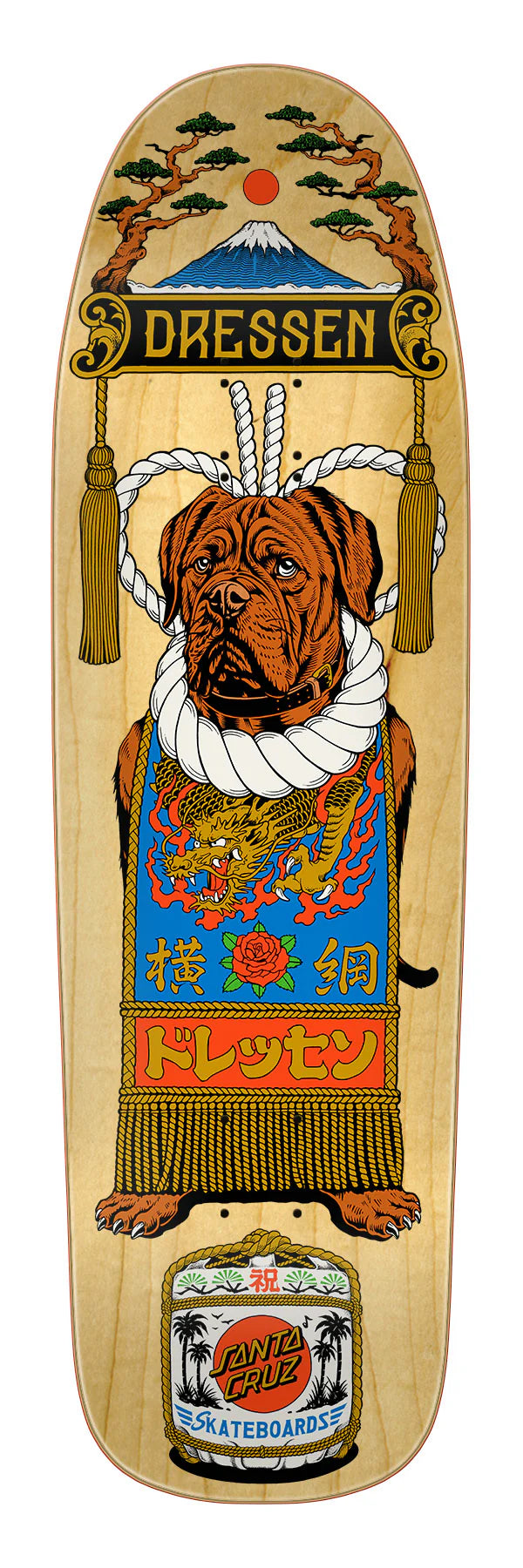 surfboards for maximum control-Santa Cruz Dressen Sumo Dog Shaped Deck 9.3