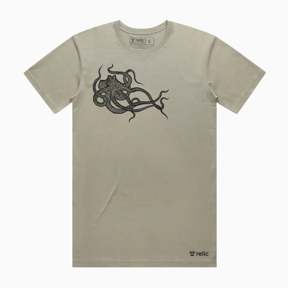 surf shirts for men with UV protection-Relic Mens Octopus Short Sleeve T-Shirt