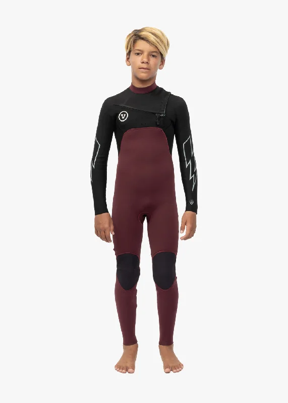 7 Seas Boys 4-3 Bolt Full Chest Zip Wetsuit