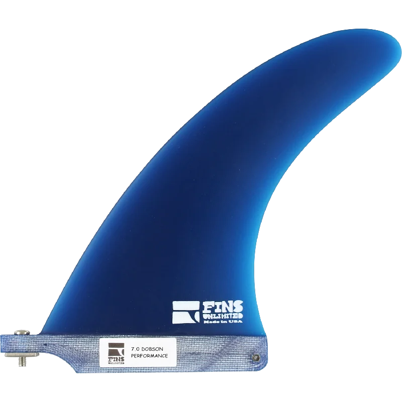 surfboard fins for competitive surfing-Fins Unlimited D Performance 7" Blue Surfboard FIN