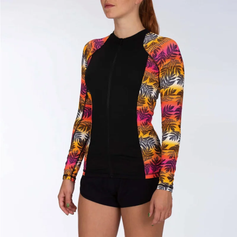 Hurley - Sig Zane Rash Moorea FZ L/S - Hyper Pink