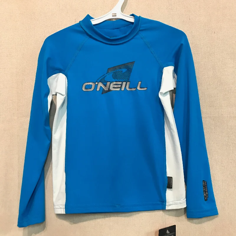 Youth Rashies O'Neill 4174 Skins L/S Crew AP3-Sky/Wht/Sky