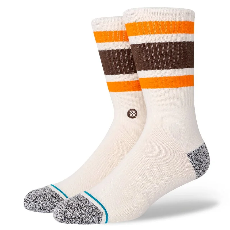 best surf clothes for women-Stance Boyd St Men's Socks - Off White