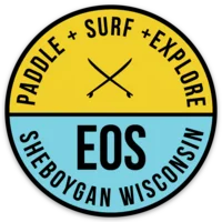 lightweight rash guards for surfing-EOS Circle Logo Sticker