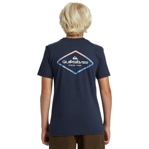 stylish surf tops for women-Quiksilver Boy's Omni Lock Short Sleeve T-Shirt