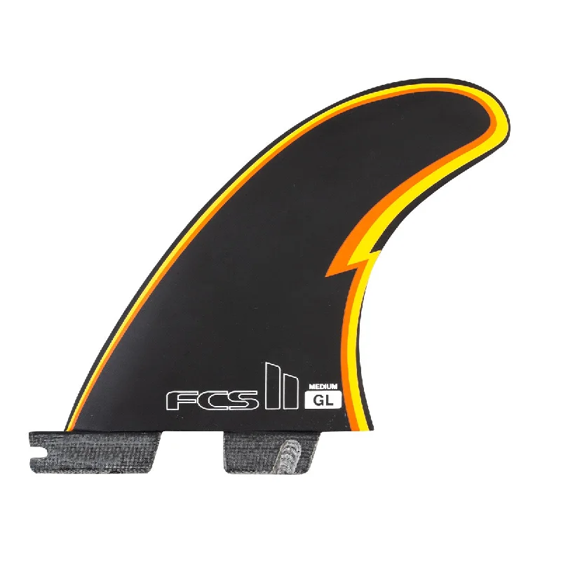 multi-fin setups for increased performance-FCS II GL PC Tri Fin Set-Black-Medium