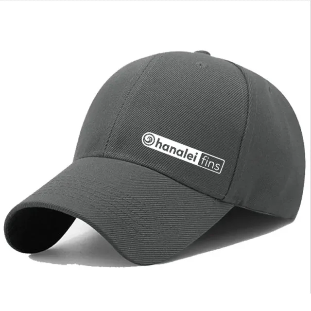 Hanalei Rectangle Logo 6 panel Cap Dark Grey