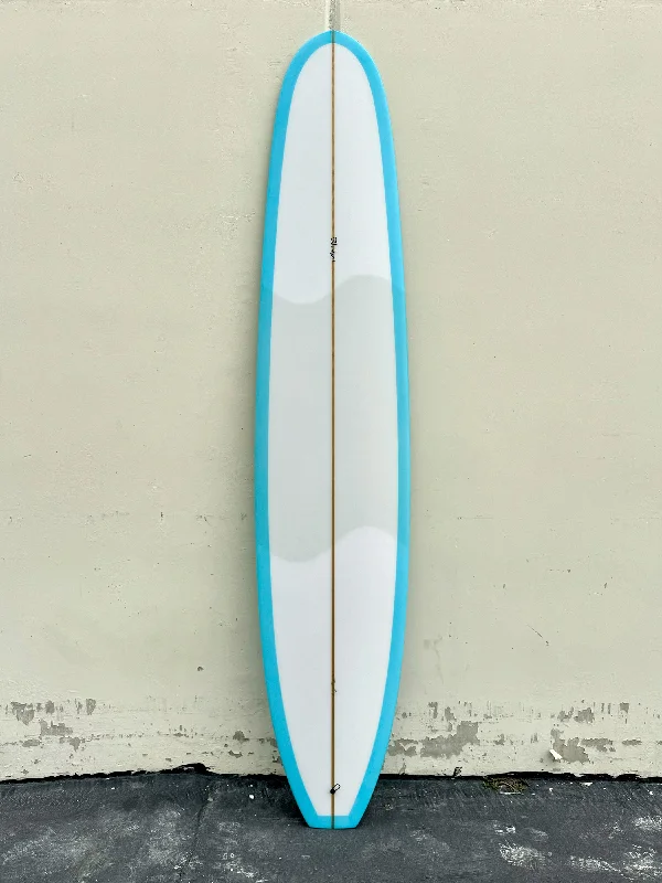 surfboards for surf competitions-Gato Heroi | 9'7" Playboy Sky Blue Volan Longboard