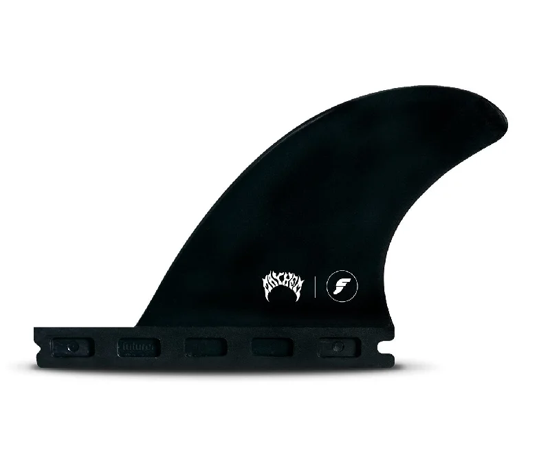 premium surfboard fins for professional surfers-Futures Mayhem Mini Twin Trailer Compound 6 Fin-Black