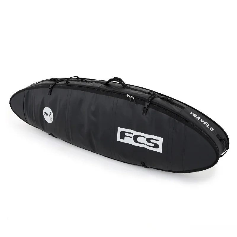 beginner surfboards with soft tops-FCS 7'0" Travel 3 All Purpose Board Bag